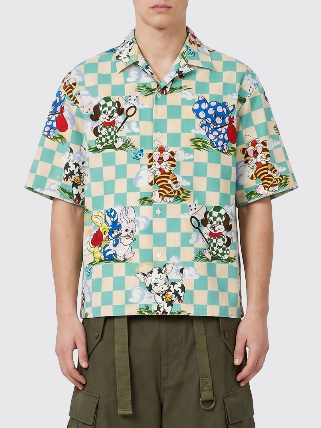 [Kenzo] Shirts Short Sleeve SS26 FG55CH1359T2 60