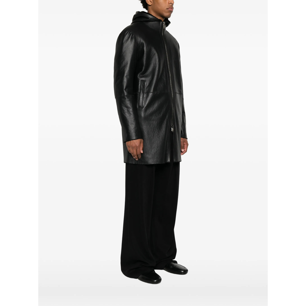 [TAGLIATORE] Leather Jacket FW26 CHI26-12 WILSON NERO