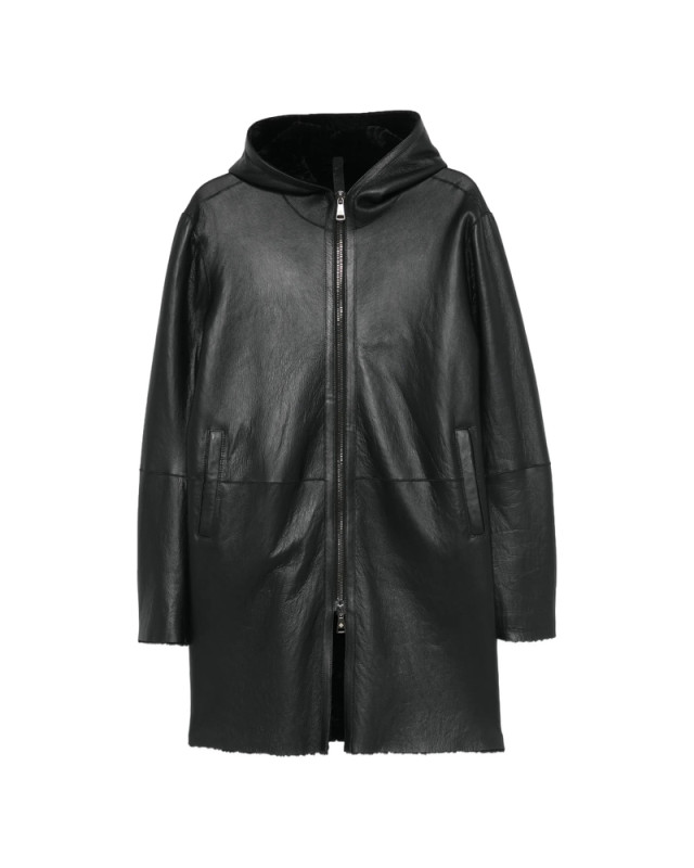 [TAGLIATORE] Leather Jacket FW26 CHI26-12 WILSON NERO