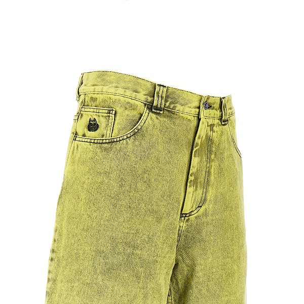[POLAR SKATE CO] Shorts SS26 POL-BBSHORTAC.LEMON BLACK-LEMON BLACK