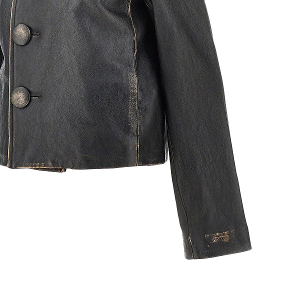 [Mm6] Leather Jacket SS26 S62AN0182M07021900-900