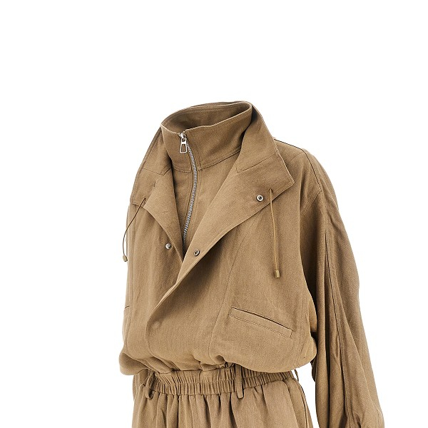 [THE FRANKIE SHOP] Track jacket SS26 JLFS22103200.CAMEL-CAMEL