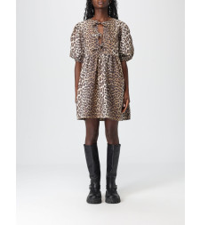 [GANNI] Short sleeve dress SS26 F9758 943
