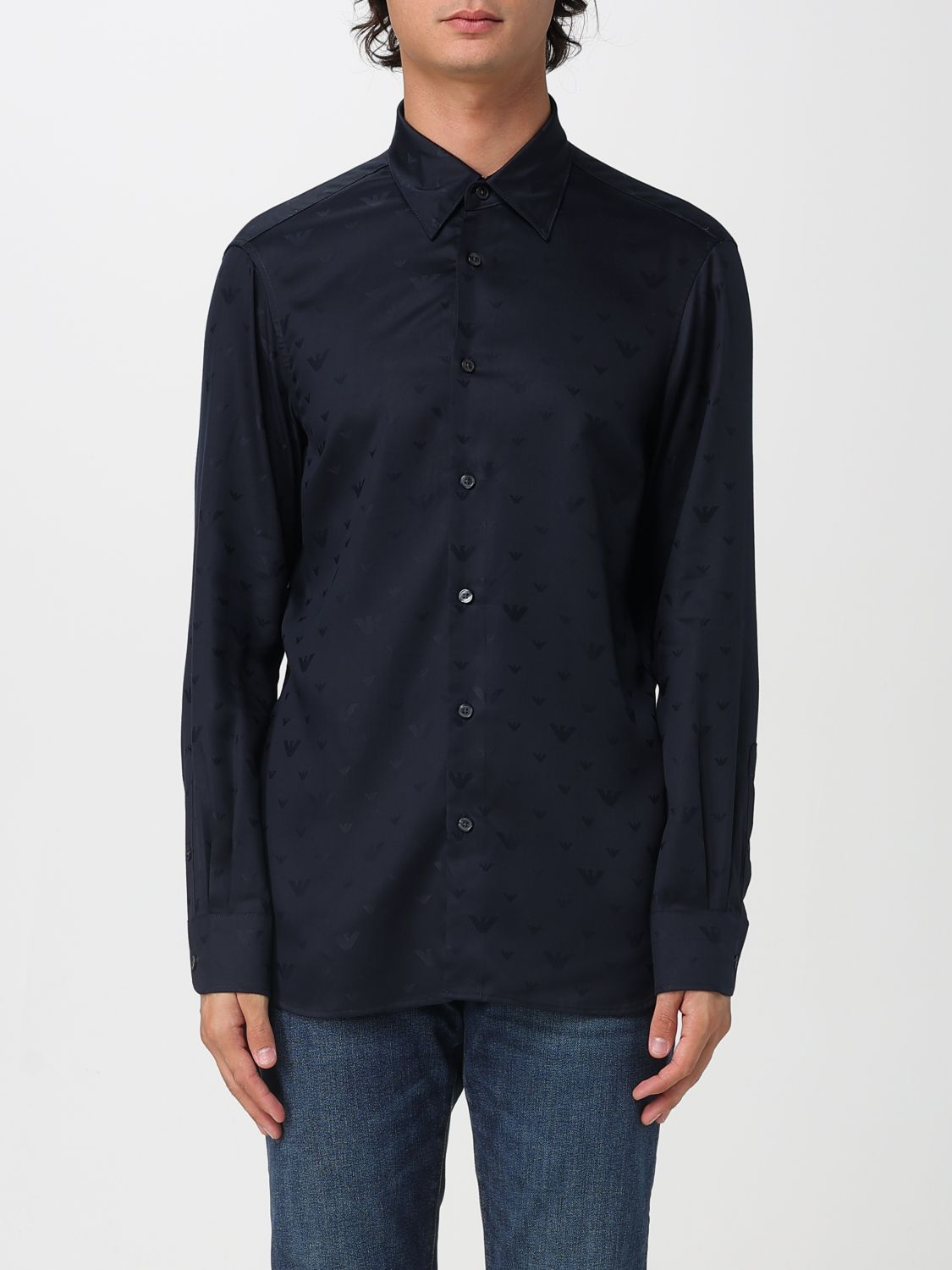 [Emporio Armani] Shirts Long Sleeve FW25 EM001537AF15074 FB322