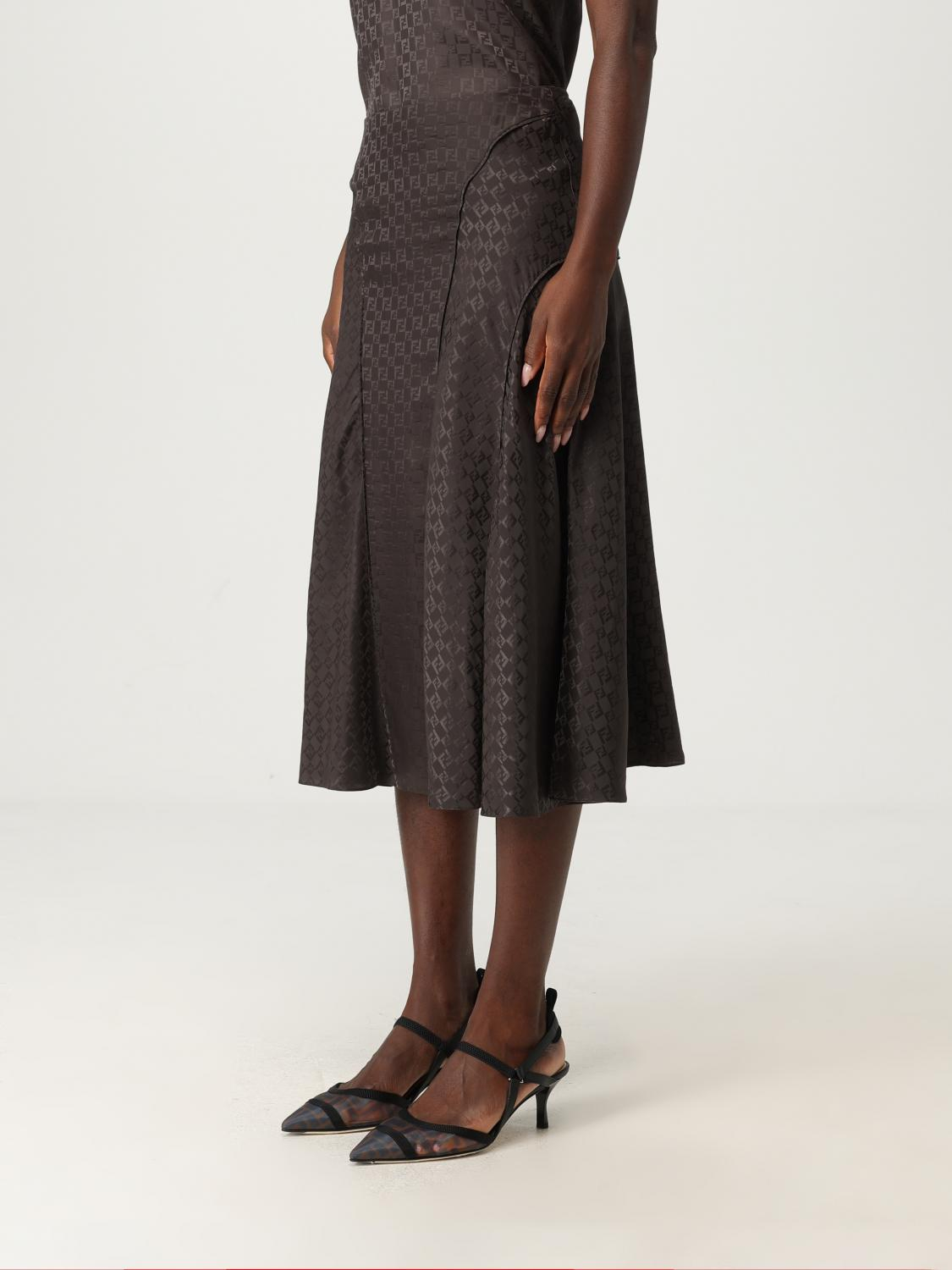 [Fendi] Midi skirt SS26 FQ7688AUQG F1T6H