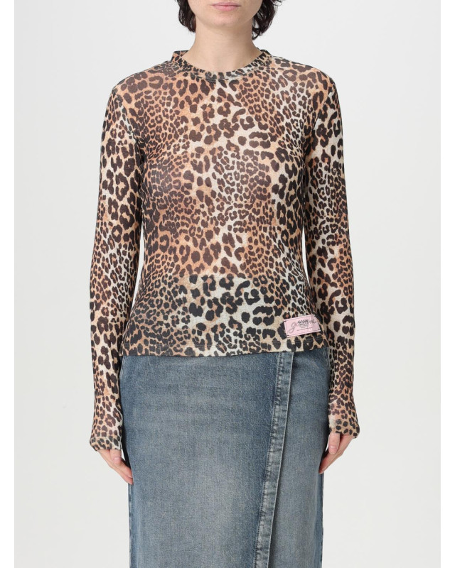 [GANNI] T-shirts Long Sleeve FW25 T4208 943