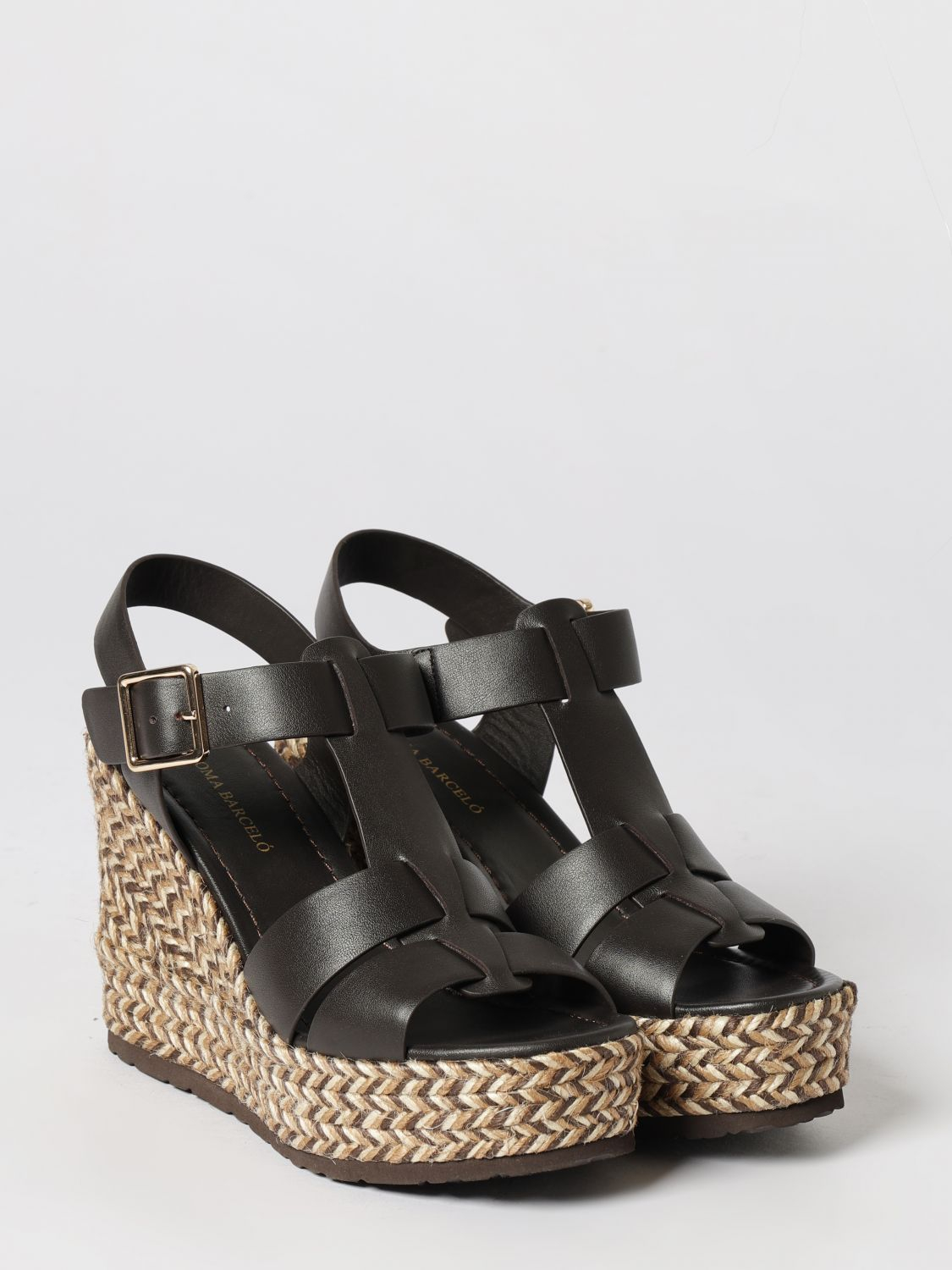 [Paloma Barcelo] Wedges SS26 2202 CHOCOLATE