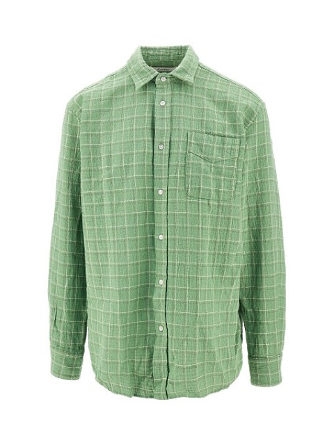 [foret] Shirts Long Sleeve SS26 F1039.VIBRANT MOSS CHECK-VIBRANT MOSS CHECK