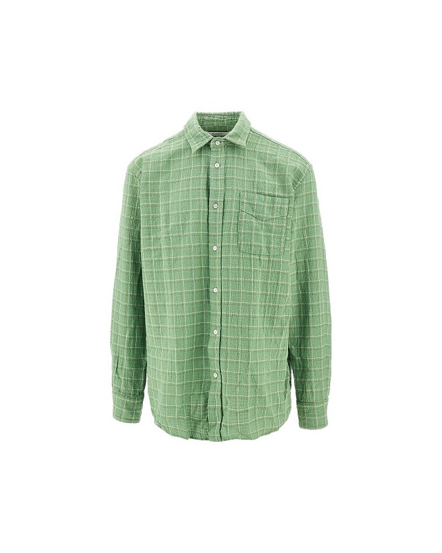 [foret] Shirts Long Sleeve SS26 F1039.VIBRANT MOSS CHECK-VIBRANT MOSS CHECK