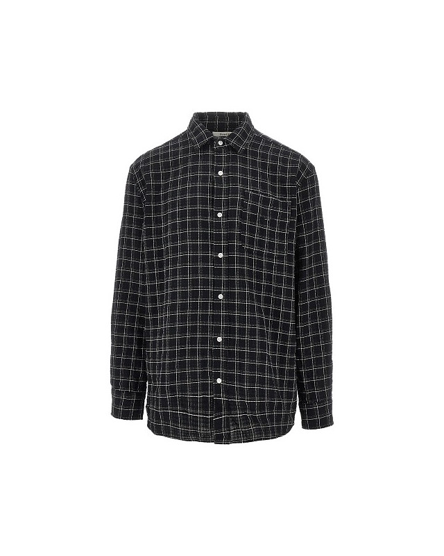 [foret] Shirts Long Sleeve SS26 F1039.BLACK CHECK-BLACK CHECK