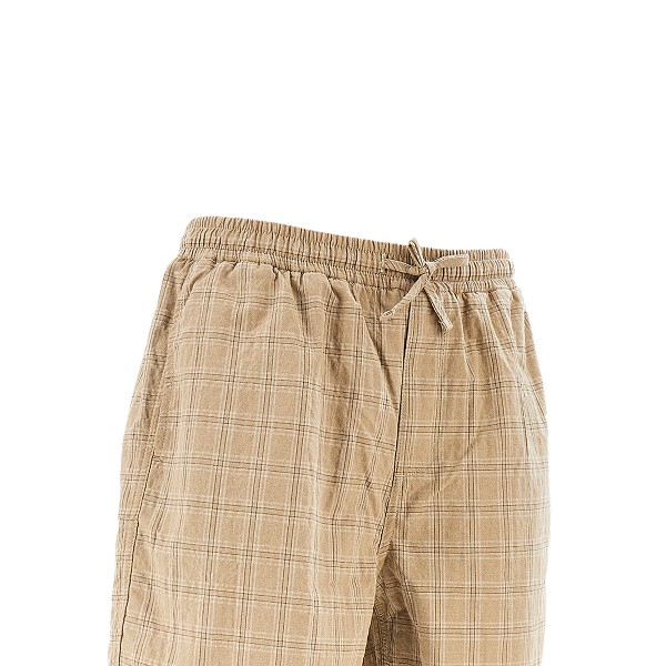 [foret] Shorts SS26 F1042.KHAKI CHECK-KHAKI CHECK