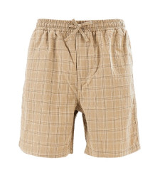 [foret] Shorts SS26 F1042.KHAKI CHECK-KHAKI CHECK
