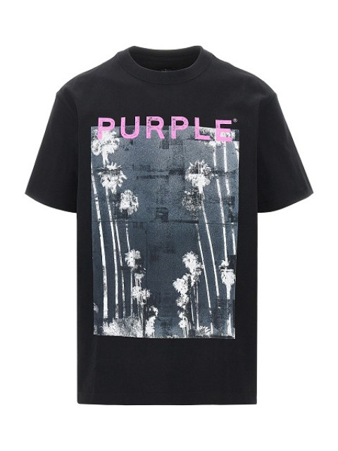 [Purple Brand] T-shirts Short Sleeve SS26 P117-HBDC226.BLACK-BLACK
