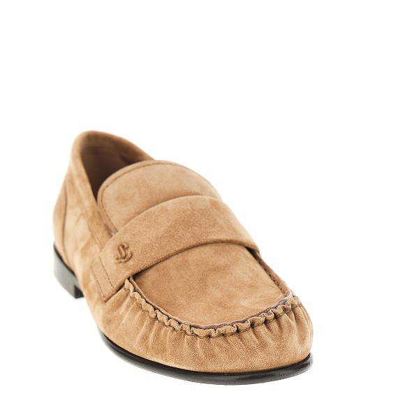 [Jimmy Choo] Flat shoes SS26 ELLIS LOAFERSUETOFFEE-TOFFEE