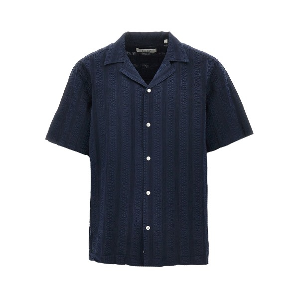 [foret] Shirts Short Sleeve SS26 F1028.NAVY-NAVY