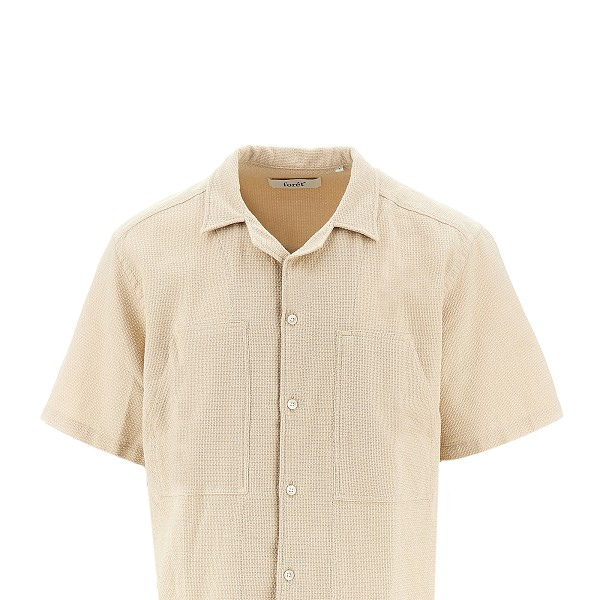 [foret] Shirts Short Sleeve SS26 F1032.OATMEAL-OATMEAL