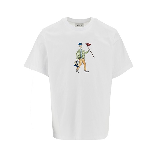 [foret] T-shirts Short Sleeve SS26 F1022.WHITE-WHITE