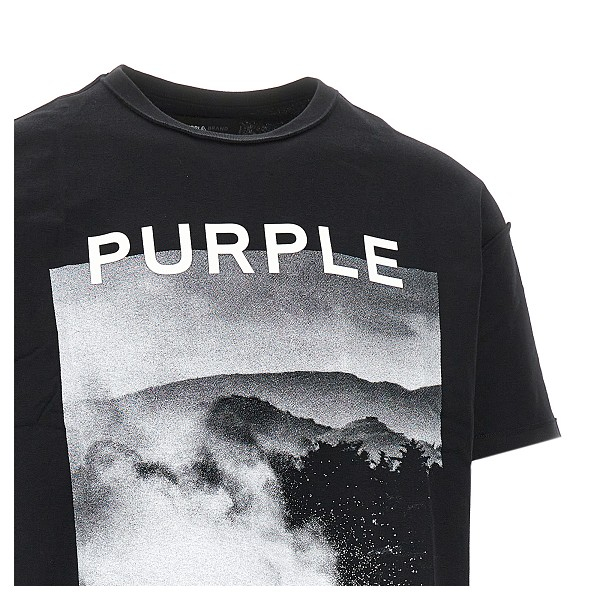 [Purple Brand] T-shirts Short Sleeve SS26 P101-JBEG424.BLACK-BLACK