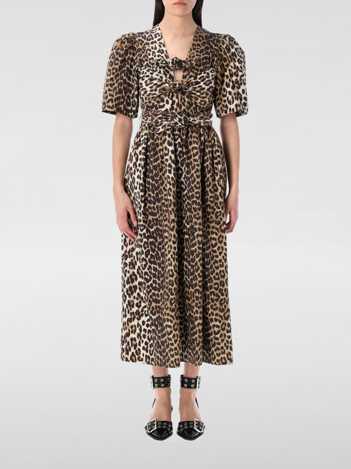 [GANNI] Short sleeve dress SS26 W0373 943