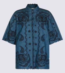 [Zimmermann] Shirts Short Sleeve FW26 8360TSS261RWBLU