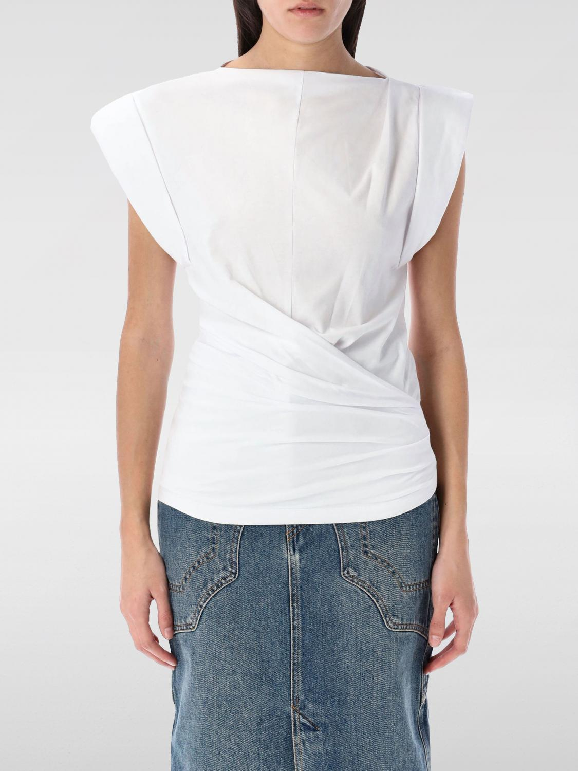 [Isabel Marant Etoile] Shirts Sleeveless SS26 TS0207FAA1N41I 20WH