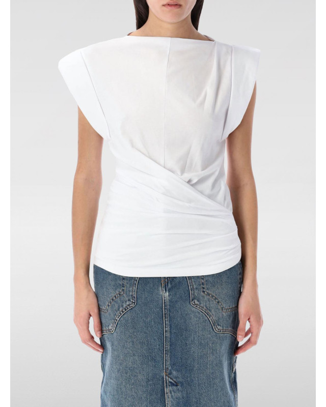 [Isabel Marant Etoile] Shirts Sleeveless SS26 TS0207FAA1N41I 20WH