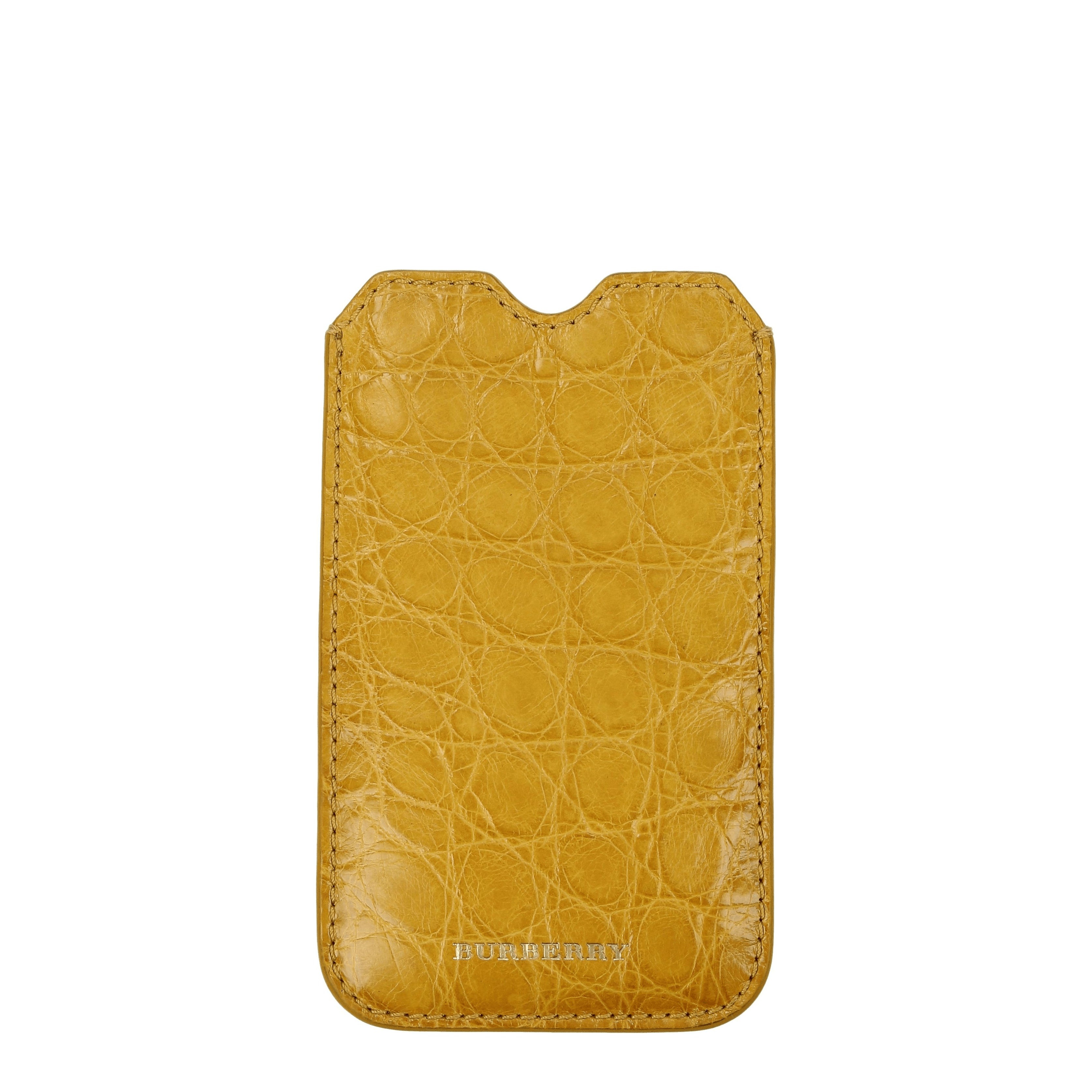 [Burberry] Cardholder SS25 PORTACELLULARESTAMPAGIALLO