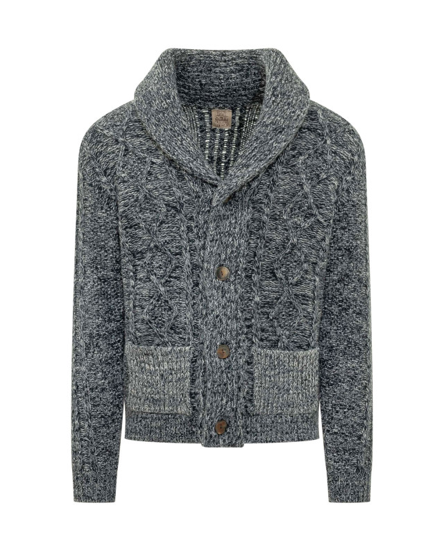 [Rakki] Cardigan FW26 TYCOONWVB BLU GRIGIO