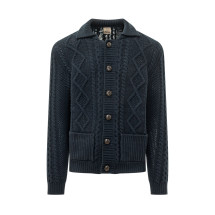 [Rakki] Cardigan FW26 CROWNPOLOWVB BLU NOTTE