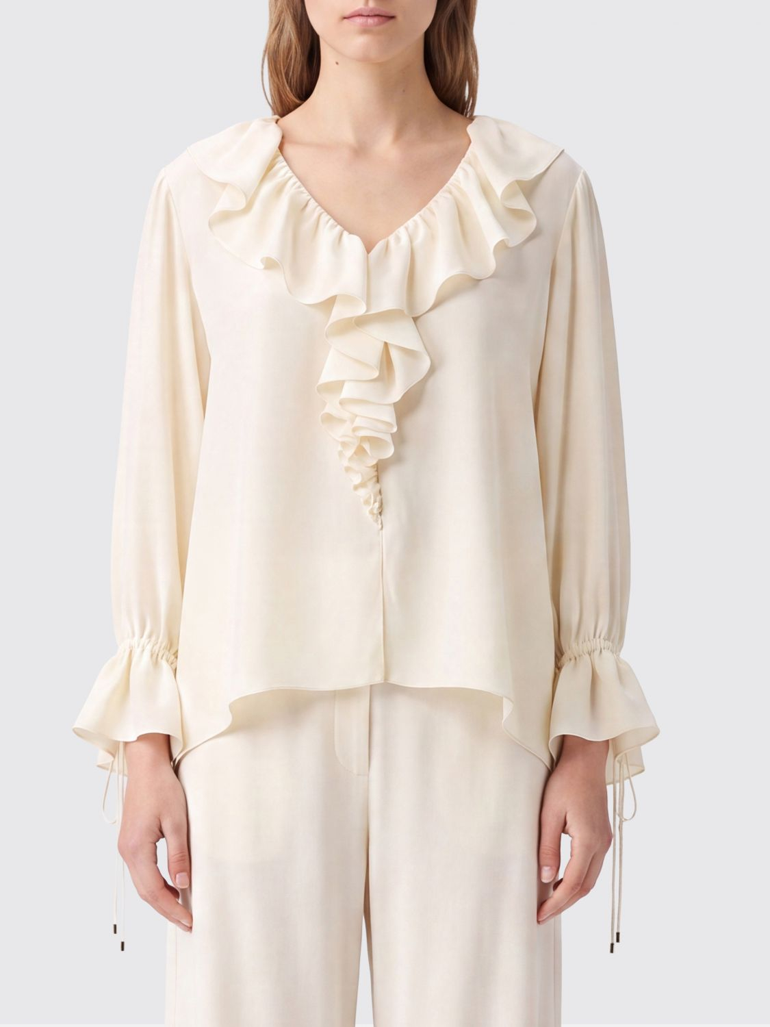 [Chloe] Shirts Long Sleeve FW26 CH26AHT72005 114