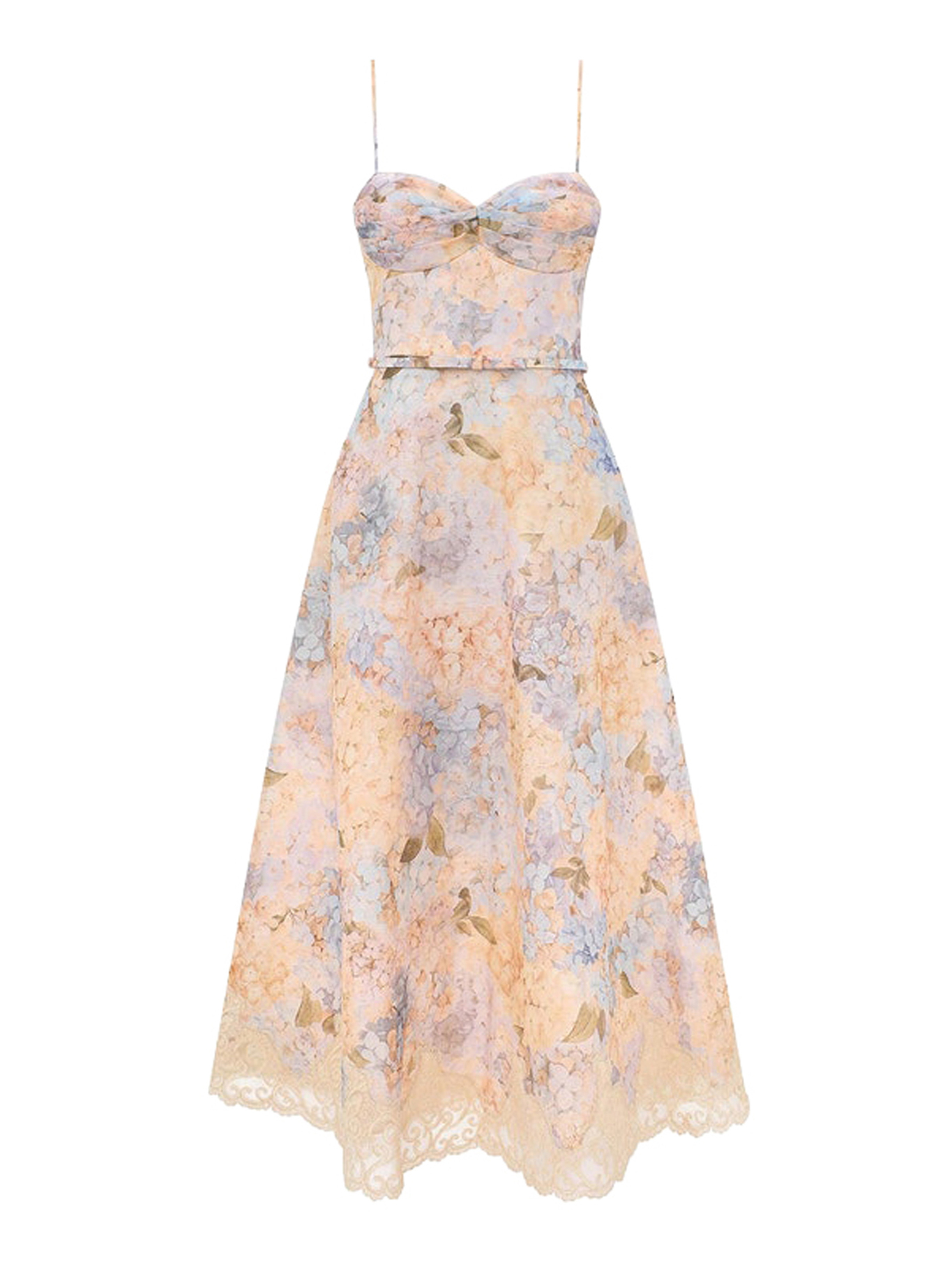 [Zimmermann] Sleeveless dress FW26 0324DF261BLHYD BLUE HYDRANGEA