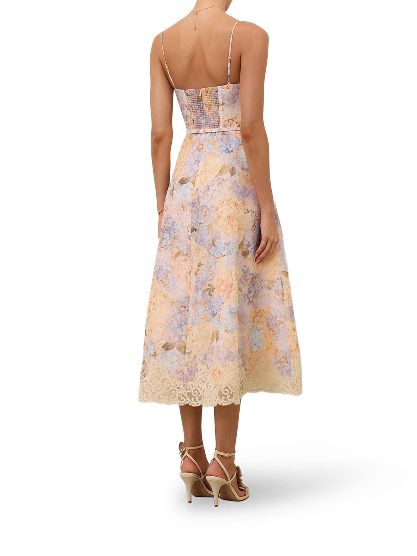 [Zimmermann] Sleeveless dress FW26 0324DF261BLHYD BLUE HYDRANGEA