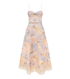 [Zimmermann] Sleeveless dress FW26 0324DF261BLHYD BLUE HYDRANGEA
