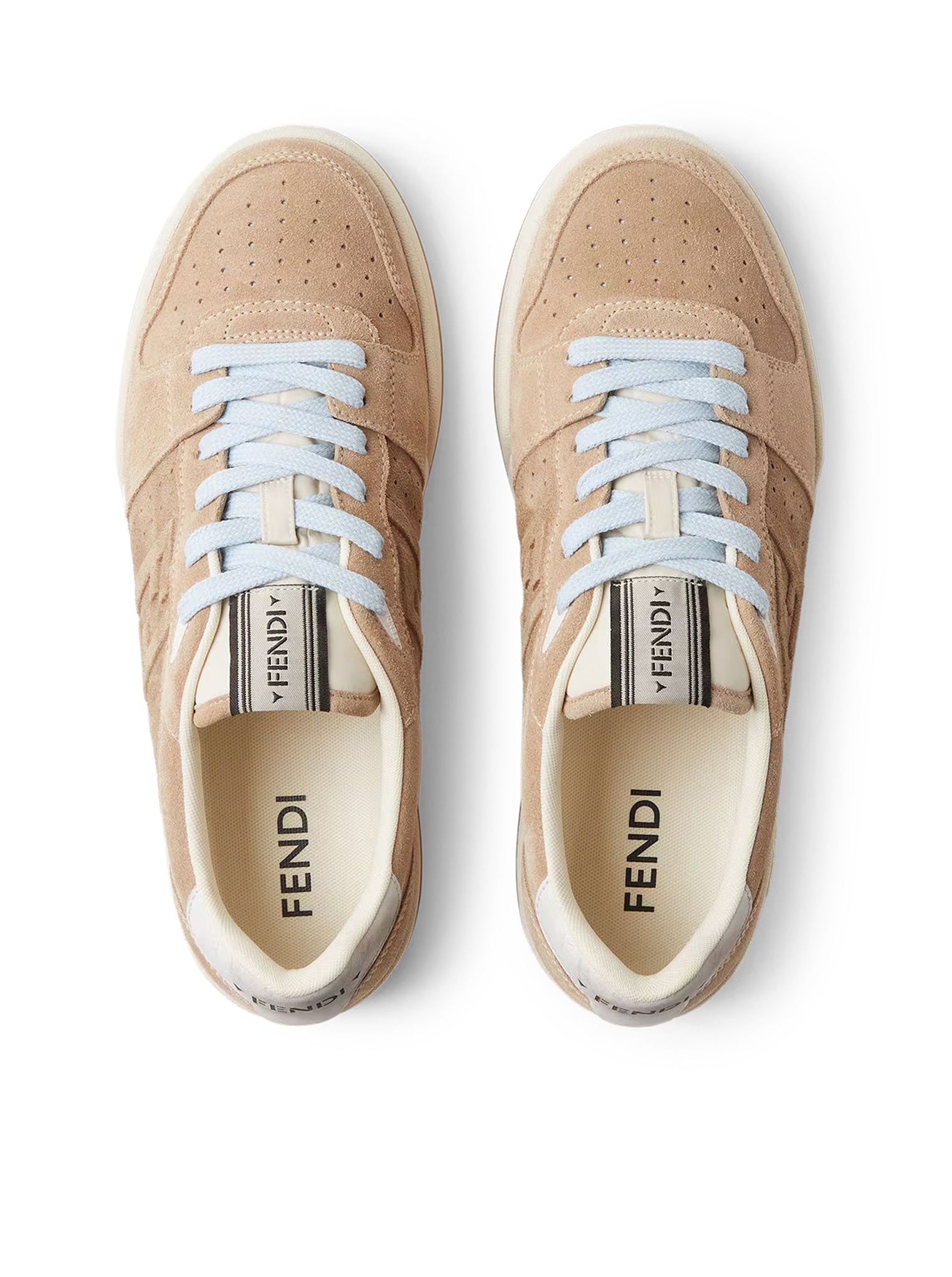 [Fendi] Sneakers FW26 7E1971B1RGF1Y22 LIGHTECRU WHITE BROWN