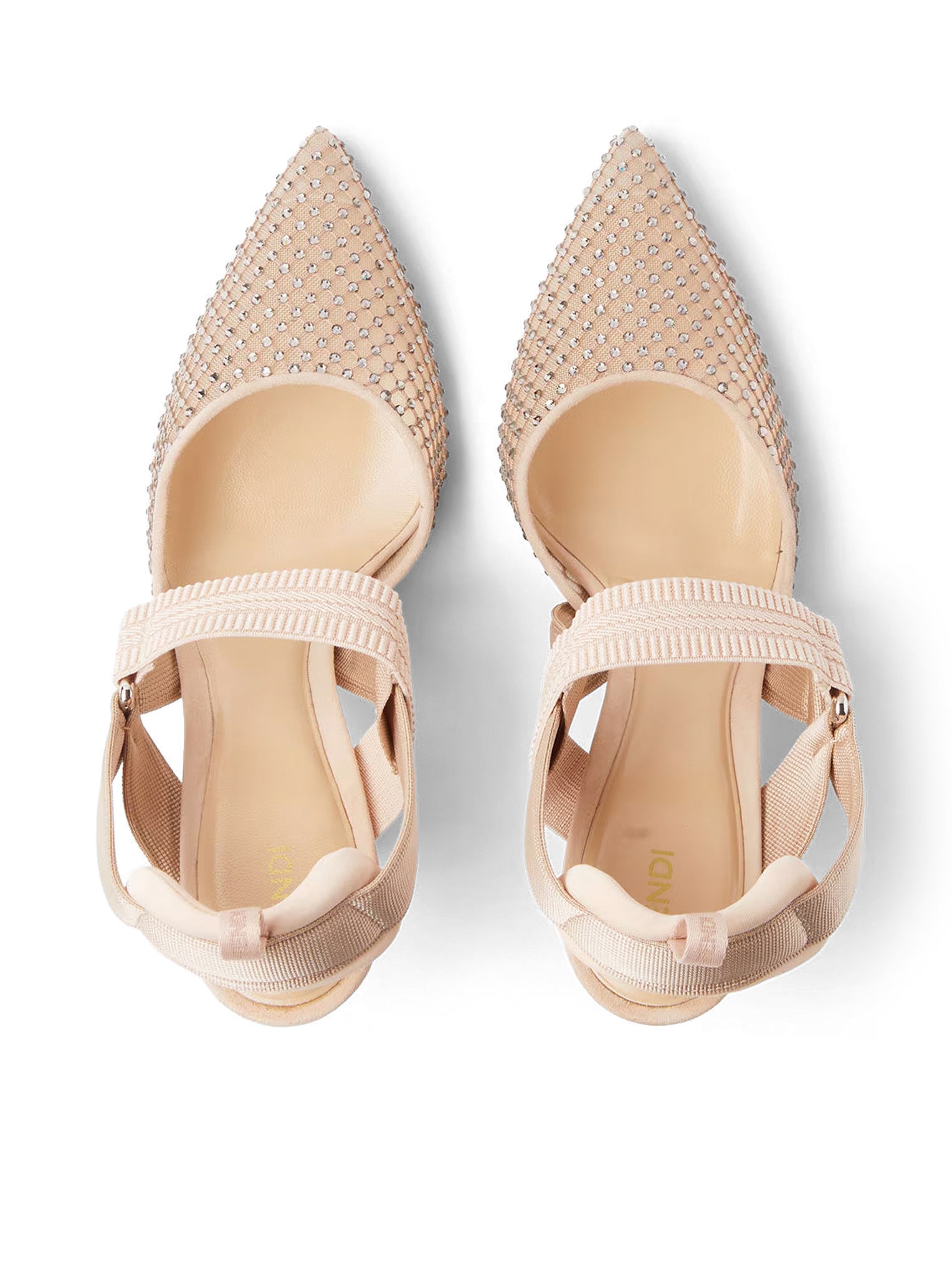 [Fendi] Slingback FW26 8J9243B18MF1XJX ROSE NUDE BLACK DIAMON