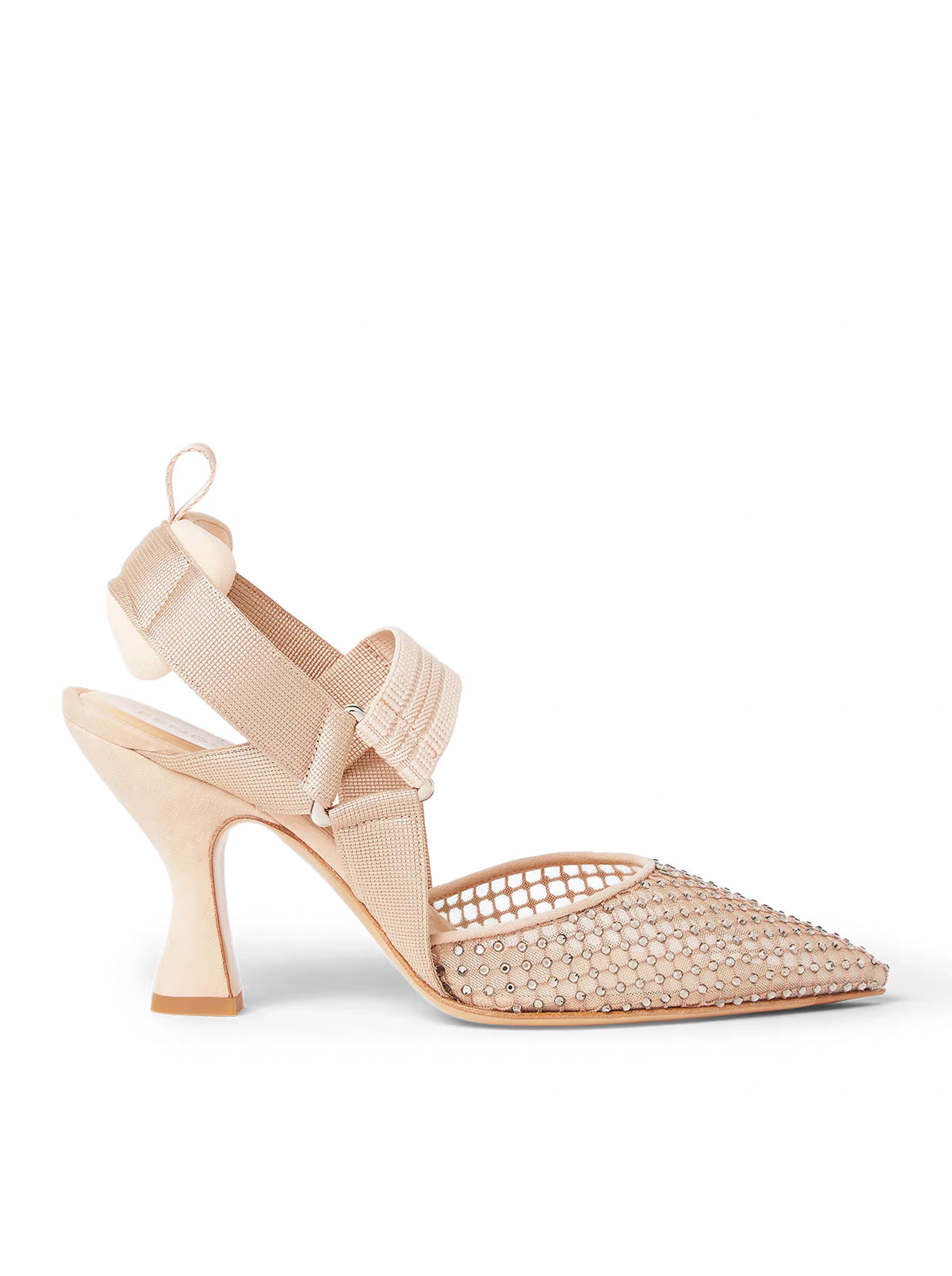 [Fendi] Slingback FW26 8J9243B18MF1XJX ROSE NUDE BLACK DIAMON