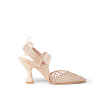 [Fendi] Slingback FW26 8J9243B18MF1XJX ROSE NUDE BLACK DIAMON