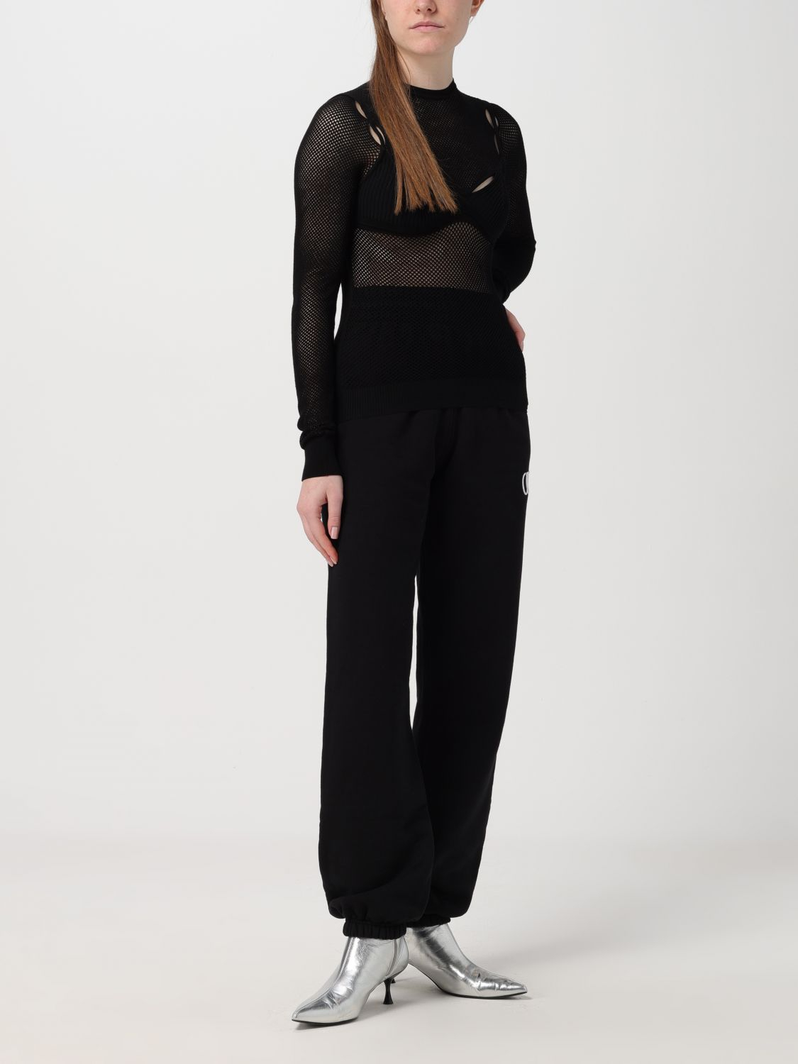 [Off-White] T-shirts Long Sleeve FW25 OWHT020S24KNI001 1010