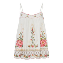 [Farm Rio] Sleeveless dress FW26 355785L0025 OFFWHITE