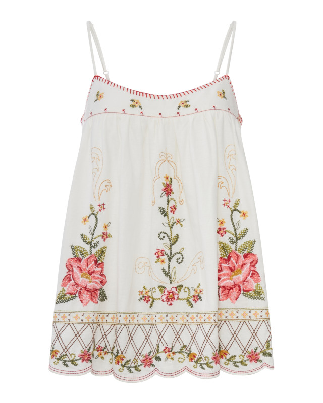 [Farm Rio] Sleeveless dress FW26 355785L0025 OFFWHITE