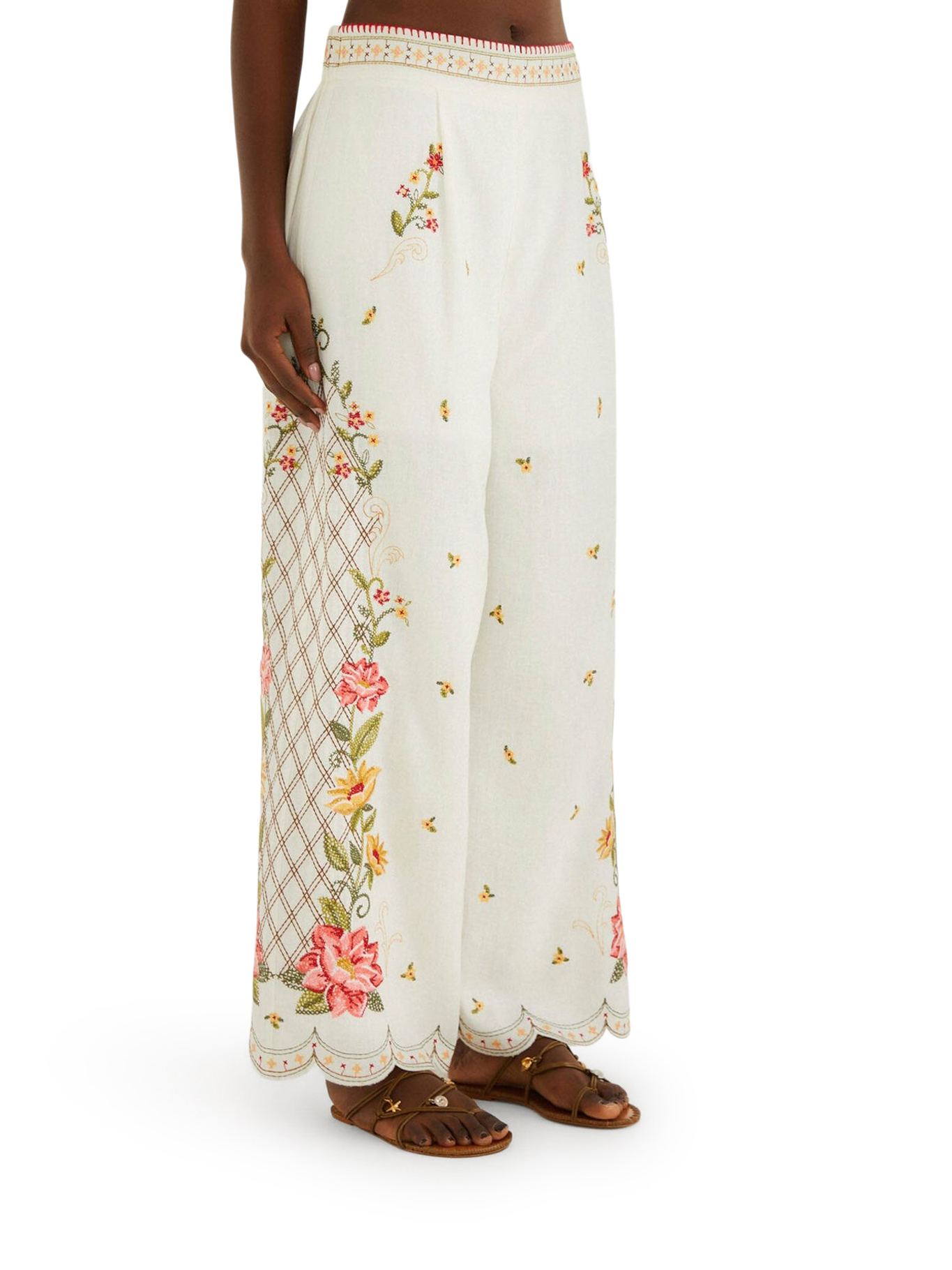 [Farm Rio] Trousers FW26 355803L0025 OFFWHITE