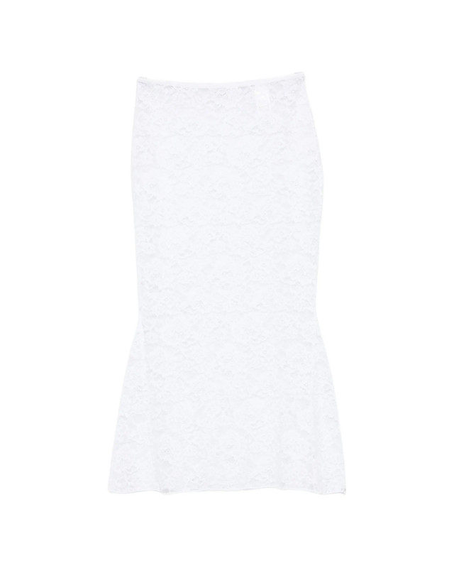 [OSEREE] Long skirt SS26 BFSF268 FULL LACE WHITE
