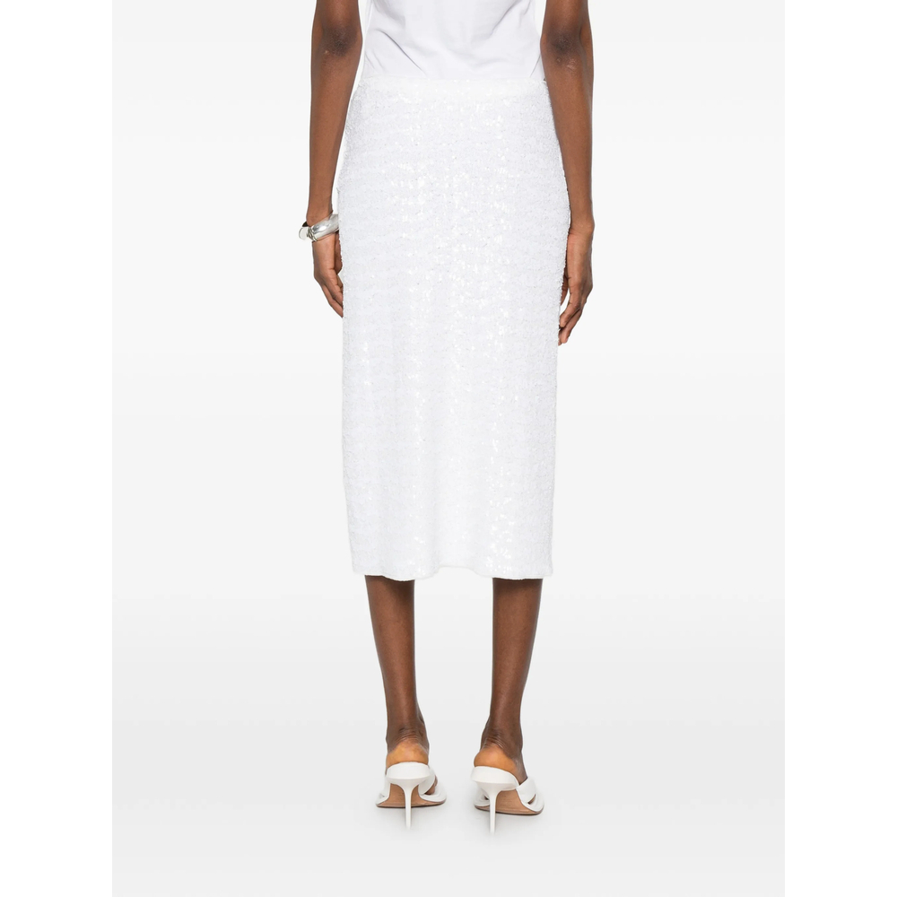 [OSEREE] Midi skirt SS26 PSF235 SEQUINS PEARL