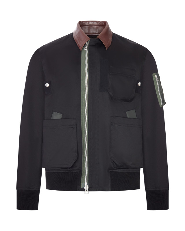 [Sacai] Bomber Jacket FW26 2604031M001 BLACK