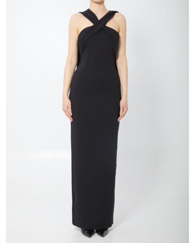 [Solace London] Sleeveless dress SS26 OS47043__BLACK