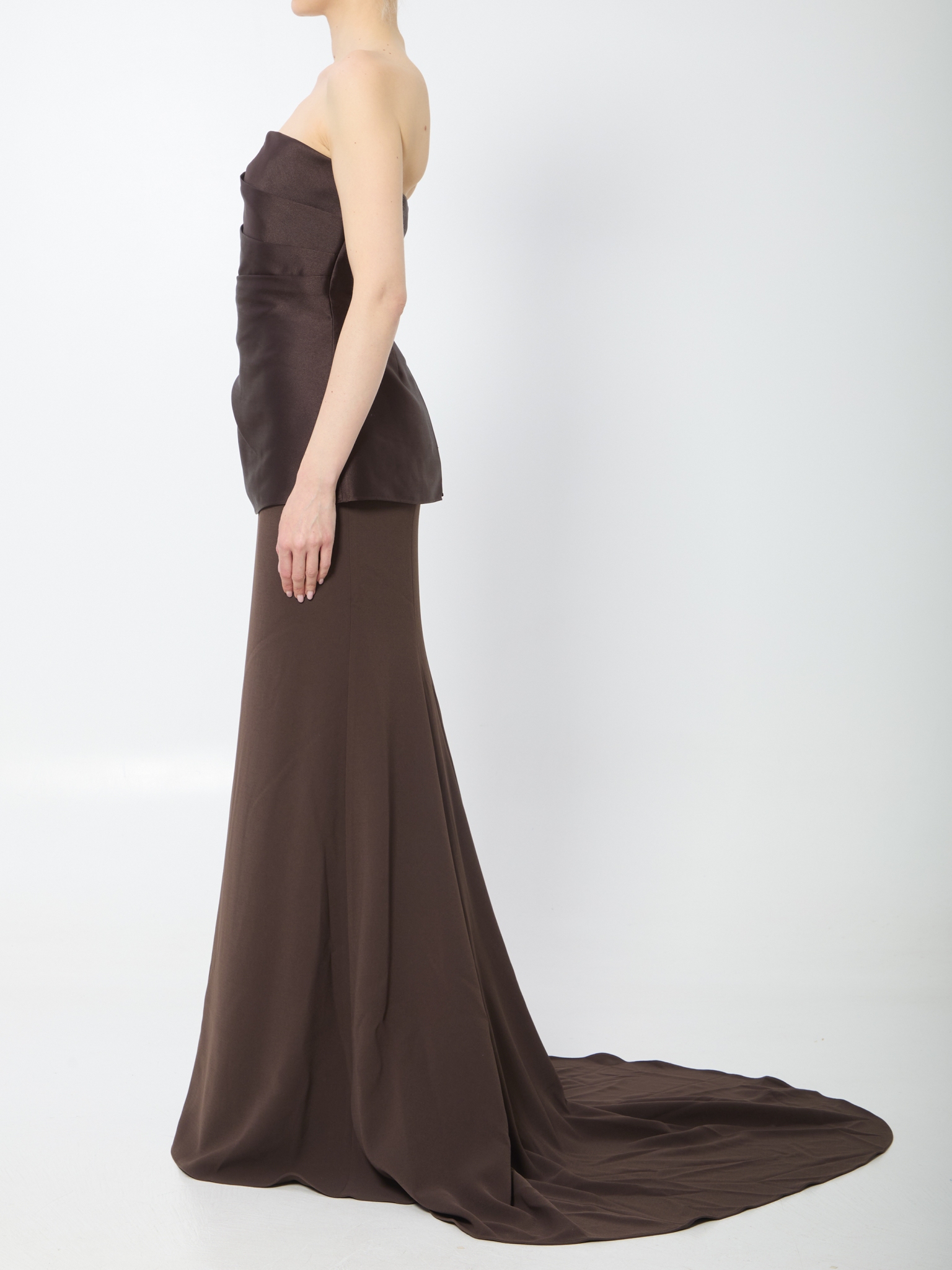 [Solace London] Sleeveless dress SS26 OS47031__CHESTNUT