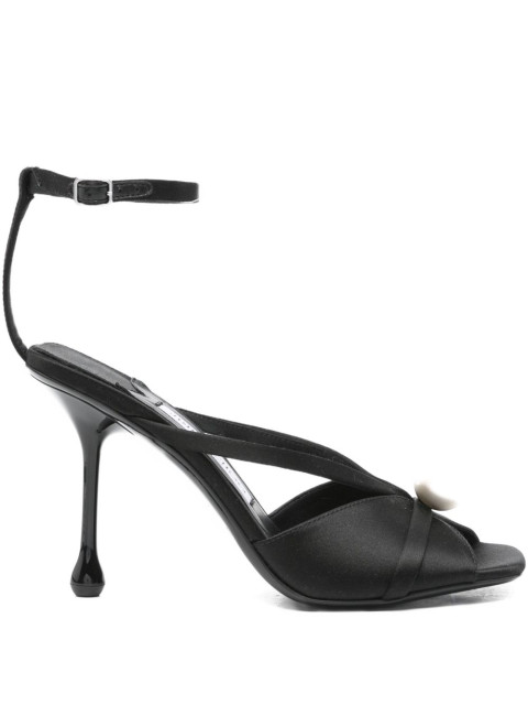 JIMMY CHOO SIVA95 AODBLACK/WHITE