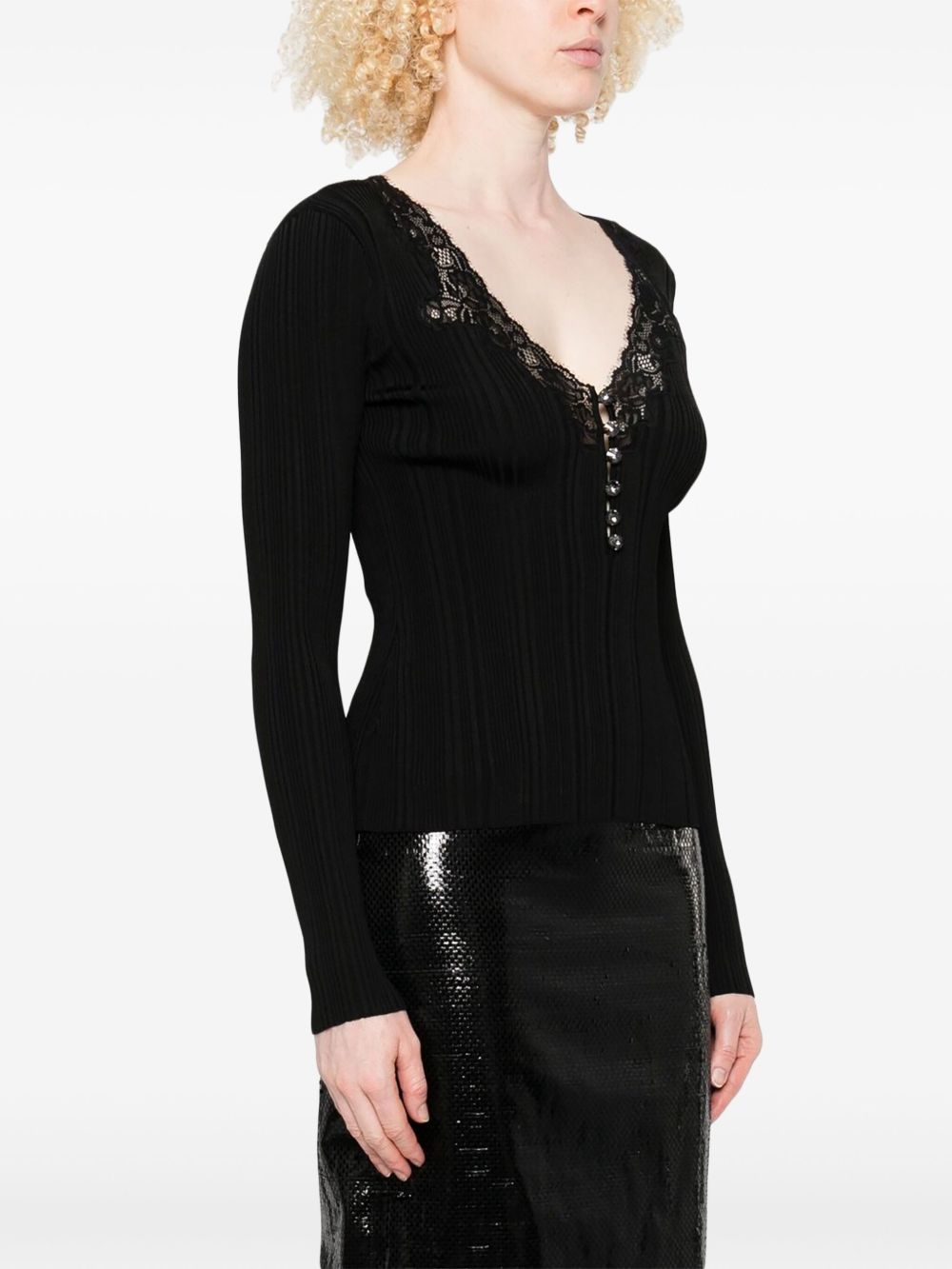 SELF PORTRAIT AW25-042T BLACK