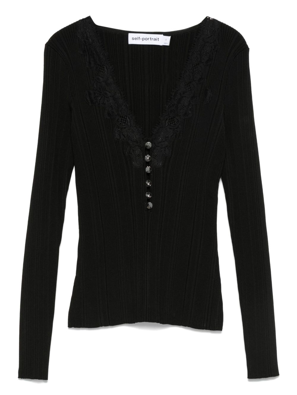 SELF PORTRAIT AW25-042T BLACK