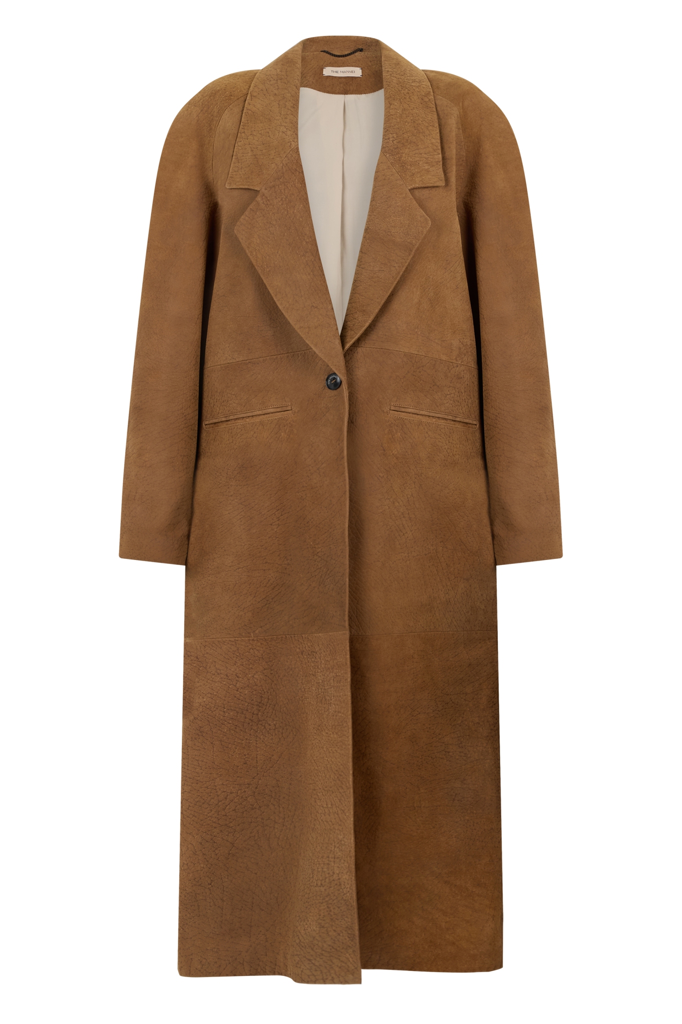 [The Mannei] Leather Jacket FW25 AW25177_BROWN